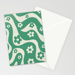 Wavy Stationery Cards | Drawing, Gigi Rosado, 2000, Pattern, Flowers, Wavy, Abstract, Floral, Curated, Waves 