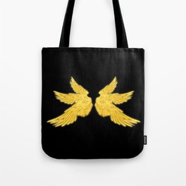 Golden Archangel Wings Tote Bag