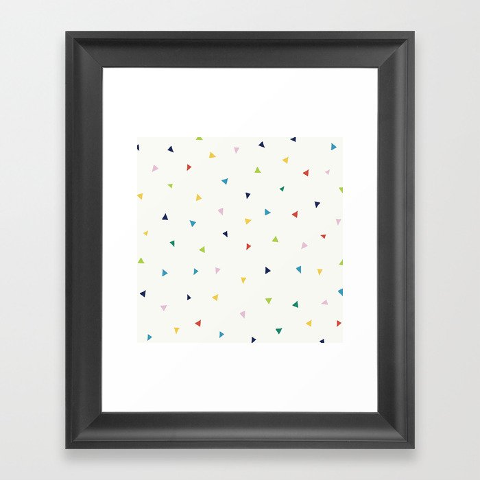 Cute Confetti Pattern Framed Art Print