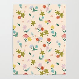Whimsical Floral Poster