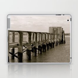 Black and White Pier Laptop & iPad Skin
