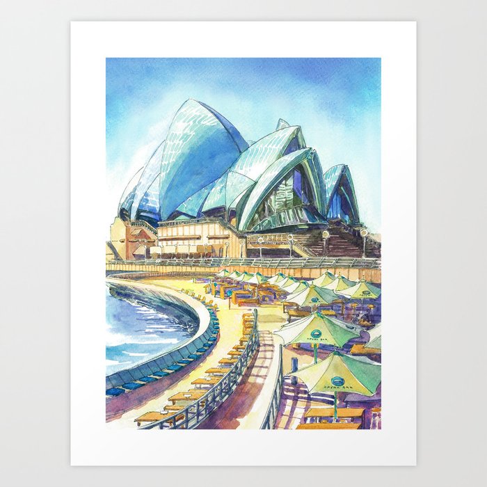 Sydney classic #7: Sydney opera house Art Print