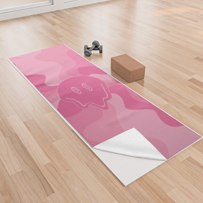 Smile Melt - Pink Yoga Towel