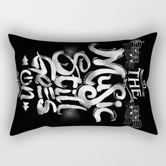 Music Still Goes On Rectangular Pillow