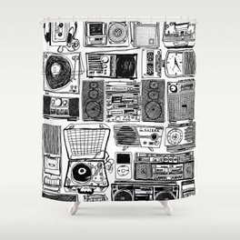 Music Boxes Shower Curtain