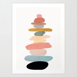 Balancing Stones 22 Art Print