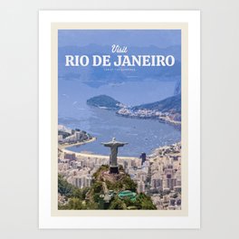 Visit Rio de Janeiro Art Print