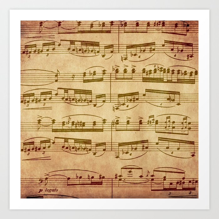 vintage sheet music
