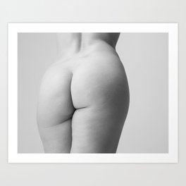 Buttocks - Nude woman with a nice bum Art Print
