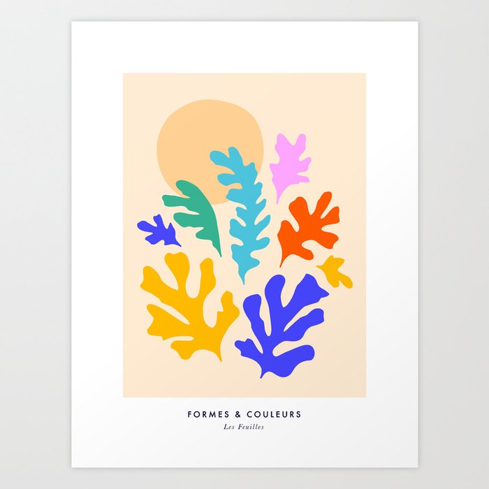 Foliage in Bloom under the Sun - Matisse inspired Art Print