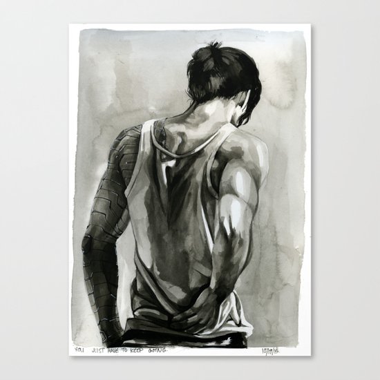 you just have to keep going Canvas Print