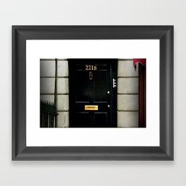 221B Baker Street BBC Sherlock Framed Art Print