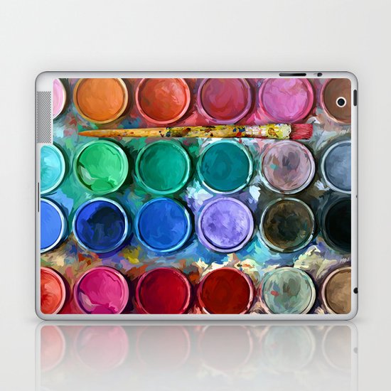 Watercolor Palette Digital Painting Laptop Ipad Skin By Digitalizedteam Society6