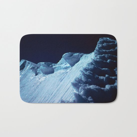 NATURE'S WONDER #2 - Glacier in the dark #art #society6 Bath Mat