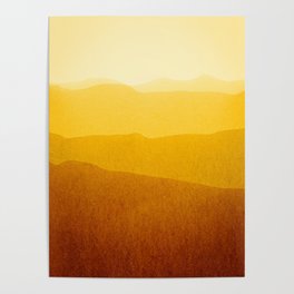 gradient landscape - sunshine edit Poster