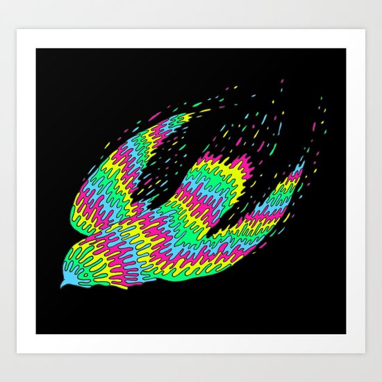 Melting Flight Art Print
