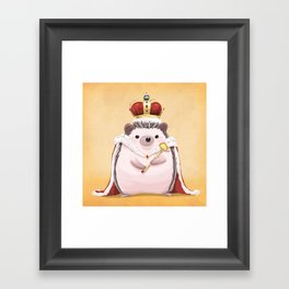 Royal Hedgehog Framed Art Print