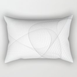 Abstract Flowing grey lines. Rectangular Pillow