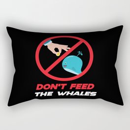 Dont Feed The Whales Cryptocurrency Btc Rectangular Pillow