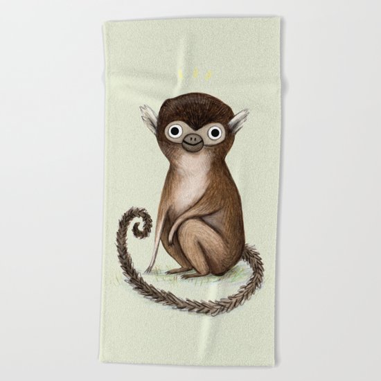 Squirrel Monkey Beach Towel
