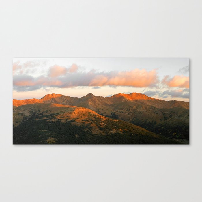 Alpine Sunrise Panorama Canvas Print