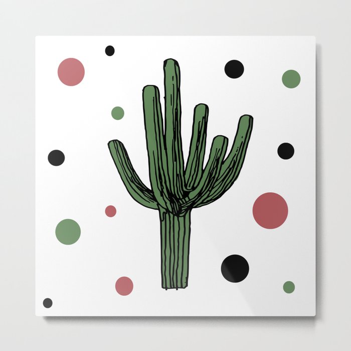 Cactus pattern Metal Print