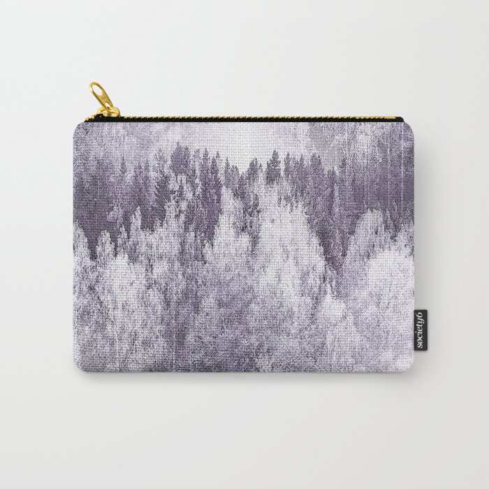 Captivating landscape - beautiful forest in winter colors #decor #society6 #buyart Carry-All Pouch