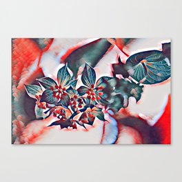 Christmasy Colors Art Canvas Print