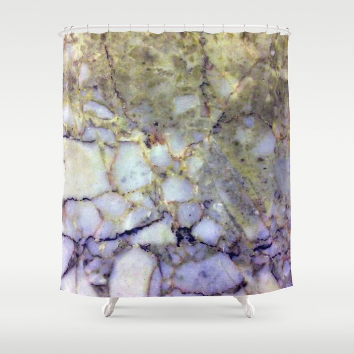 Marble Effect 007 Gold Amethyst Shower Curtain By Rose23 Society6