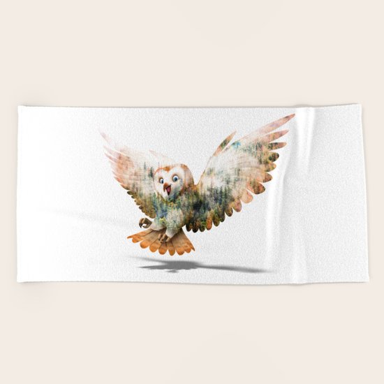 OWL NATURE Beach Towel