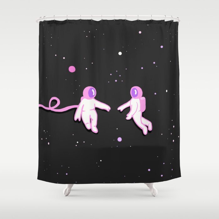 Interstellar Love Shower Curtain