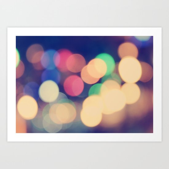 Blurred Lights Art Print