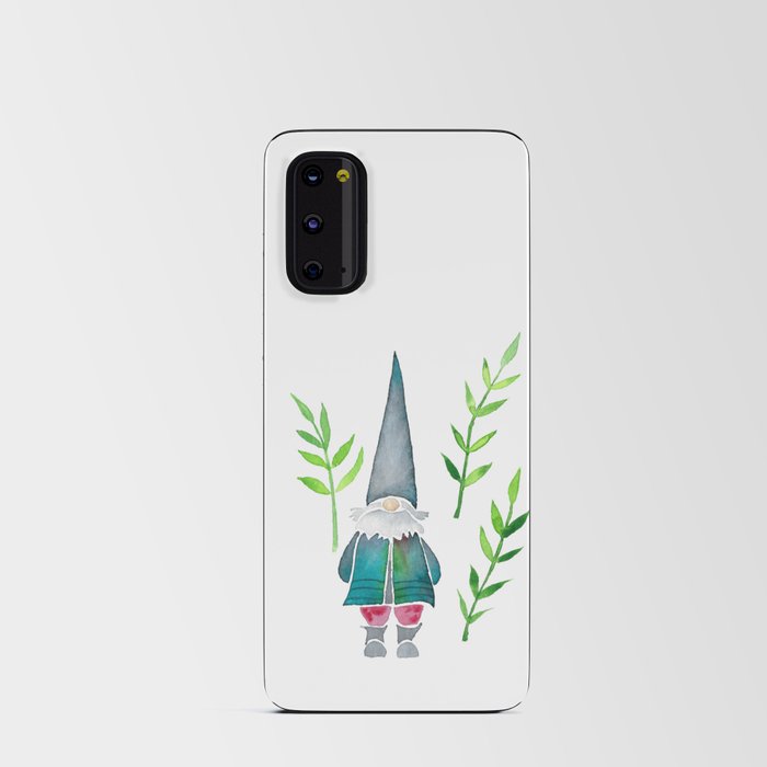 Summer Gnome - Green Leaves Android Card Case