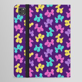balloon dogs - multi on purple iPad Folio Case