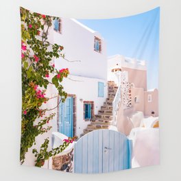 CLOSED BLUE GATE Wall Tapestry