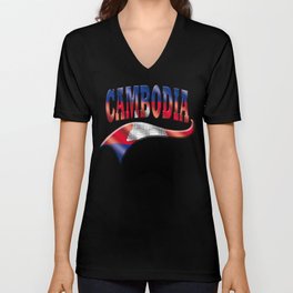 Cambodia V Neck T Shirt