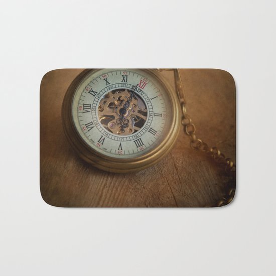 Time, time, time Bath Mat