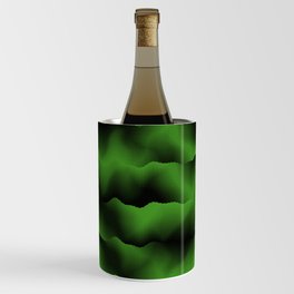Emerald Green Waves Wine Chiller