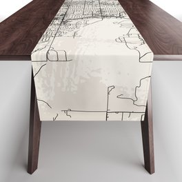 Norman USA - City Map  Table Runner