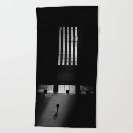 black white photo Beach Towel
