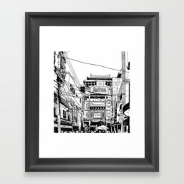 Yokohama - China town Framed Art Print