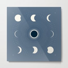 Eclipse Metal Print | Vector, Solar, Grid, Digital, Eclipse, Totality, Moon, Sun, Nature, Graphicdesign 