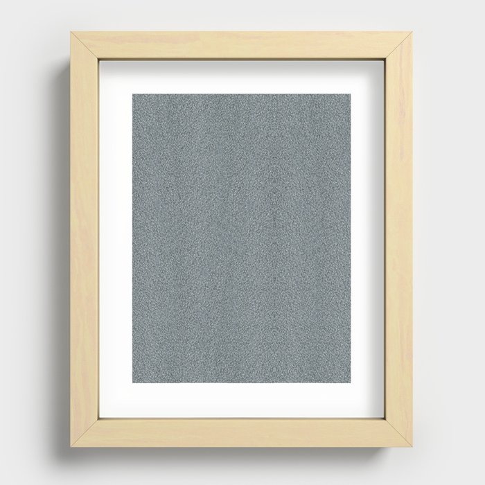 Bravery Blue Linen  Recessed Framed Print