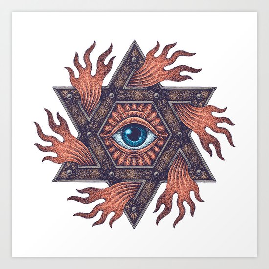 Inner gods Collection/01-rising star Art Print