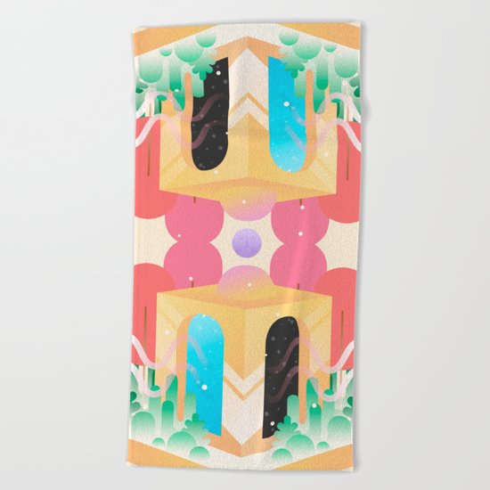Temple of Time Beach Towel