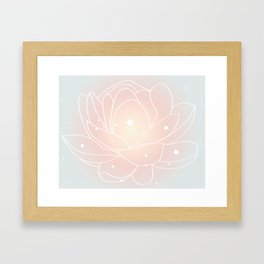 Pure Lotus Framed Art Print