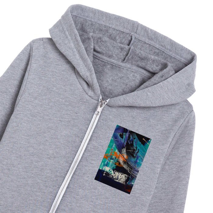 Modern Abstract Art Kids Zip Hoodie