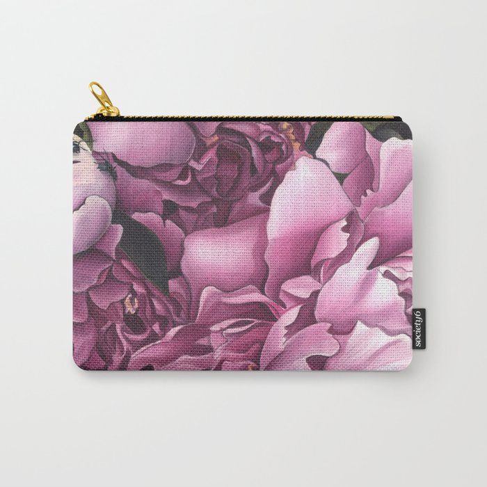 Peonies Carry-All Pouch