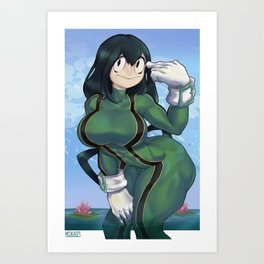 Tsuyu Asui Art Prints For Any Decor Style Society6 Asui tsuyu from my hero academia character by kouhei horikoshi art by me asui tsuyu. tsuyu asui art prints for any decor