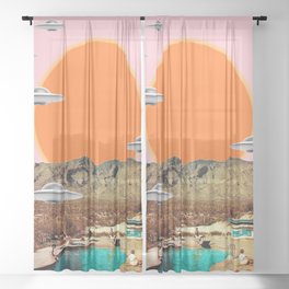 They've arrived! (UFO) Sheer Curtain